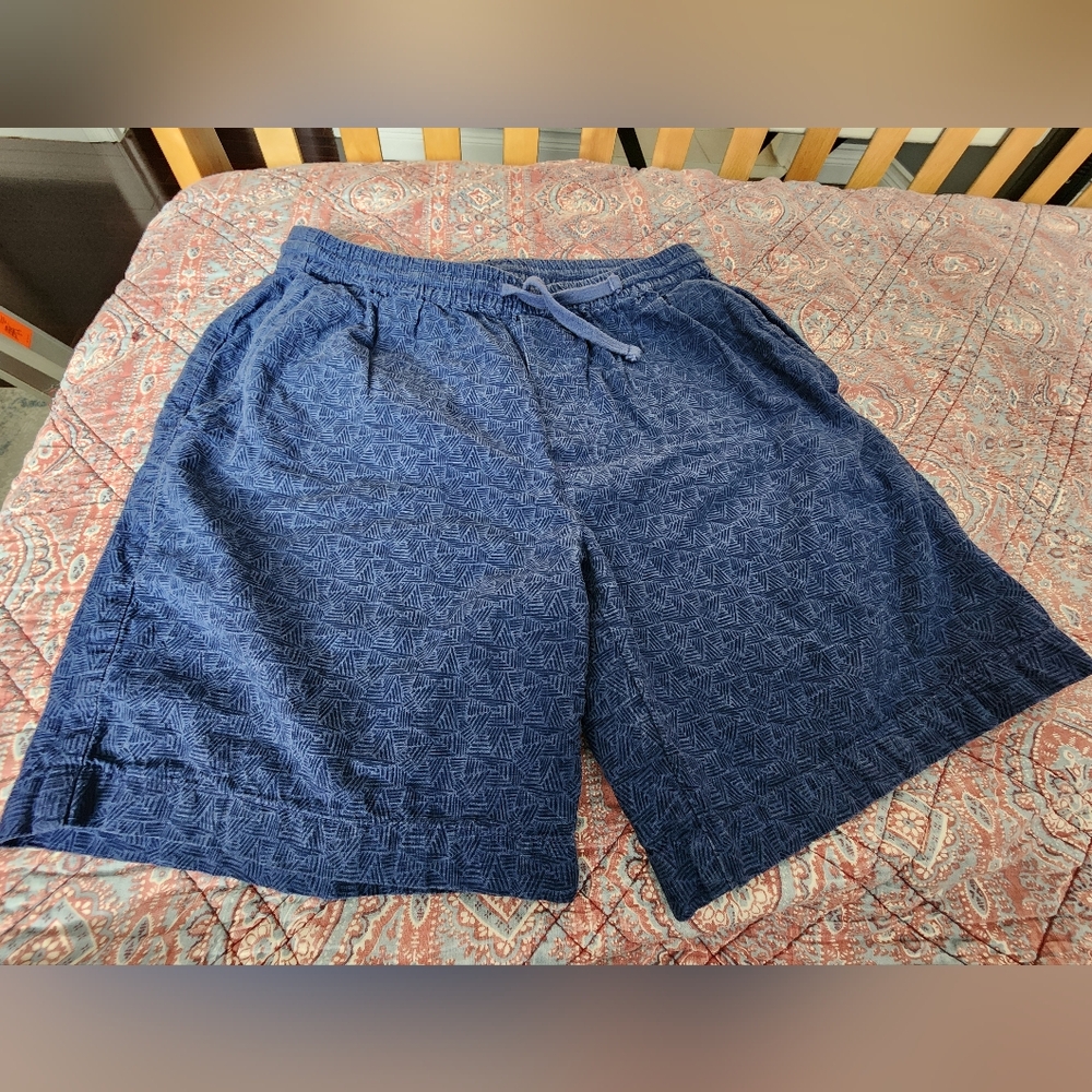 Vineyard Vines Blue Textured Shorts, Size Small